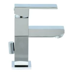 Aqualino Wastafelkraan Panaro Met Hendel En Waste Chroom -Gamma Badkamer Winkel 123 850