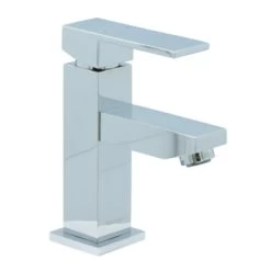 Aqualino Wastafelkraan Panaro Met Hendel En Waste Chroom -Gamma Badkamer Winkel 123 851