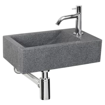 Differnz Fonteinset Cheops Grijs Natuursteen 40x23x11 cm Differnz Fonteinset Cheops Grijs Natuursteen 40x23x11 Cm -Gamma Badkamer Winkel 123 8526