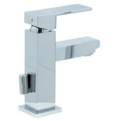 Aqualino Wastafelkraan Panaro Met Hendel En Waste Chroom -Gamma Badkamer Winkel 123 854