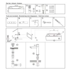 Differnz Fonteinset Helios Wit 36x18x8 Cm -Gamma Badkamer Winkel 123 8545