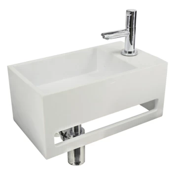 Atlantic Fonteinset Virginia Wit 35.6x20.3x15.9 cm Atlantic Fonteinset Virginia Wit 35.6x20.3x15.9 Cm -Gamma Badkamer Winkel 123 8558