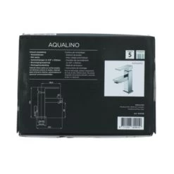 Aqualino Wastafelkraan Panaro Met Hendel En Waste Chroom -Gamma Badkamer Winkel 123 858