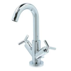 Absolut Wastafelkraan Post 2-knops Chroom