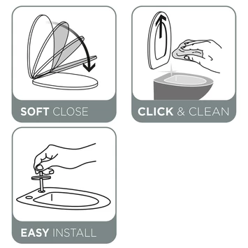 Tiger Wc-bril Blade Wit met Sofclose en Quick-release Tiger Wc-bril Blade Wit Met Sofclose En Quick-release -Gamma Badkamer Winkel 123 8599