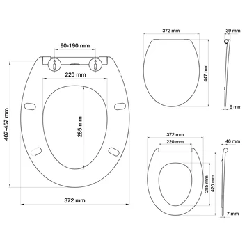 Tiger Wc-bril Blade Wit met Sofclose en Quick-release Tiger Wc-bril Blade Wit Met Sofclose En Quick-release -Gamma Badkamer Winkel 123 8600