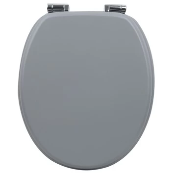 Handson WC bril Antero Grijs MDF met Softclose Handson WC Bril Antero Grijs MDF Met Softclose -Gamma Badkamer Winkel 123 8672