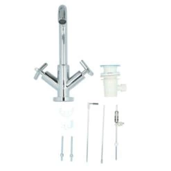 Absolut Wastafelkraan Post 2-knops Chroom -Gamma Badkamer Winkel 123 870