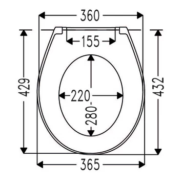 Cedo Mojave Beach wc bril zwart softclose duroplast Cedo Mojave Beach Wc Bril Zwart Softclose Duroplast -Gamma Badkamer Winkel 123 8734