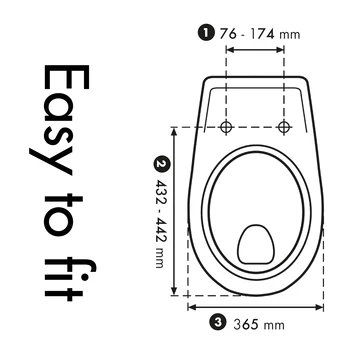 Cedo Mojave Beach wc bril zwart softclose duroplast Cedo Mojave Beach Wc Bril Zwart Softclose Duroplast -Gamma Badkamer Winkel 123 8735