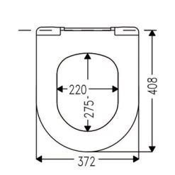 Cedo Delray Wc Bril Wit Softclose D-vorm Duroplast -Gamma Badkamer Winkel 123 8781