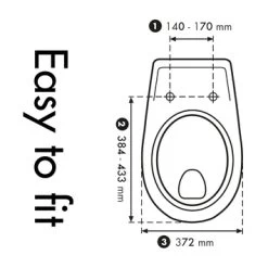 Cedo Delray Wc Bril Wit Softclose D-vorm Duroplast -Gamma Badkamer Winkel 123 8782