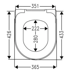 Cedo Solla Wc Bril Wit Softclose D-vorm Duroplast -Gamma Badkamer Winkel 123 8857