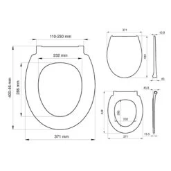 Tiger WC Bril Pasadena Wit Kunststof Met Softclose -Gamma Badkamer Winkel 123 8869