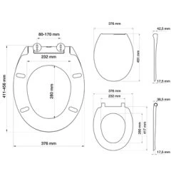 Tiger WC Bril Mason Wit Kunststof Met Softclose -Gamma Badkamer Winkel 123 8891