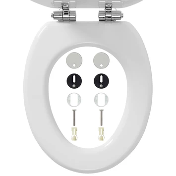 Tiger WC bril Mississippi Wit Hout met Softclose Tiger WC Bril Mississippi Wit Hout Met Softclose -Gamma Badkamer Winkel 123 8906