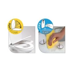 Tiger WC Bril Aiden Zwart Kunststof Met Softclose -Gamma Badkamer Winkel 123 8922