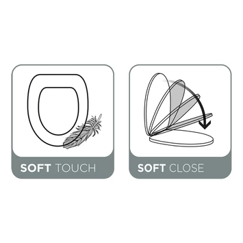 Tiger WC bril Reno Grijs Tiger WC Bril Reno Grijs -Gamma Badkamer Winkel 123 8932