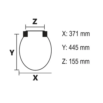 Bemis WC bril Chicago Wit Hout met Metalen Softclose Bemis WC Bril Chicago Wit Hout Met Metalen Softclose -Gamma Badkamer Winkel 123 8967