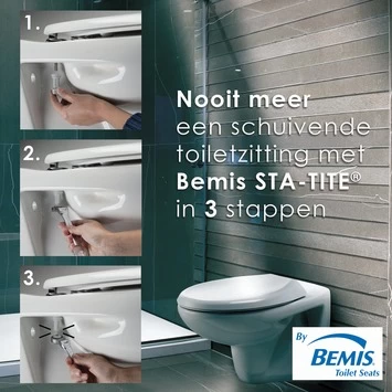 Bemis WC bril Chicago Wit Hout met Metalen Softclose Bemis WC Bril Chicago Wit Hout Met Metalen Softclose -Gamma Badkamer Winkel 123 8968