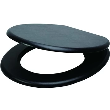 Handson WC bril Antero Zwart MDF met Softclose Handson WC Bril Antero Zwart MDF Met Softclose -Gamma Badkamer Winkel 123 8998