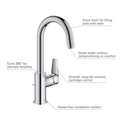 Grohe Wastafelkraan Start Edge L-size QuickFixchroom 6 Grohe Wastafelkraan Start Edge L-size QuickFixchroom -Gamma Badkamer Winkel 123 902