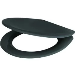 Handson WC Bril Otso Donkergrijs Kunststof Met Softclose -Gamma Badkamer Winkel 123 9024