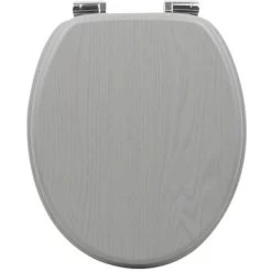 Handson WC Bril Antero Grijs Hout Met Softclose