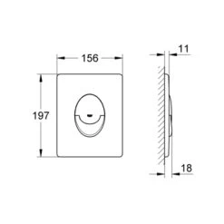 Grohe Bedieningsplaat Start Zwart Mat Voor Solido -Gamma Badkamer Winkel 123 9050