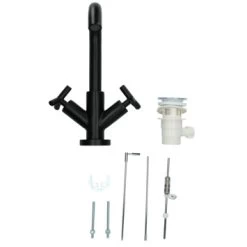 Absolut Wastafelkraan Post 2-knops Zwart 13 Absolut Wastafelkraan Post 2-knops Zwart -Gamma Badkamer Winkel 123 927