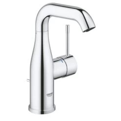 GROHE Wastafelkraan Essence M-size Met Hendel En Waste Chroom