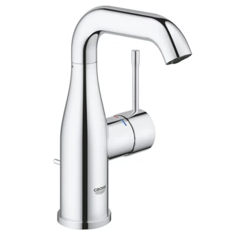 GROHE wastafelkraan Essence M-size met hendel en waste Chroom GROHE Wastafelkraan Essence M-size Met Hendel En Waste Chroom -Gamma Badkamer Winkel 123 936