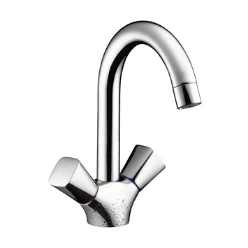 Hansgrohe Wastafelkraan MyCube 2-knops Chroom Hansgrohe Wastafelkraan MyCube 2-knops Chroom -Gamma Badkamer Winkel 123 978