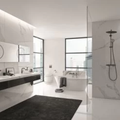 GROHE Wastafelkraan Essence M-size Met Hendel En Waste Hard Graphite -Gamma Badkamer Winkel 123 990