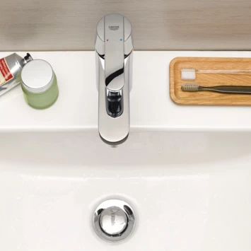 Grohe Wastafelkraan Get met Hendel en Waste Chroom Grohe Wastafelkraan Get Met Hendel En Waste Chroom -Gamma Badkamer Winkel 123 993